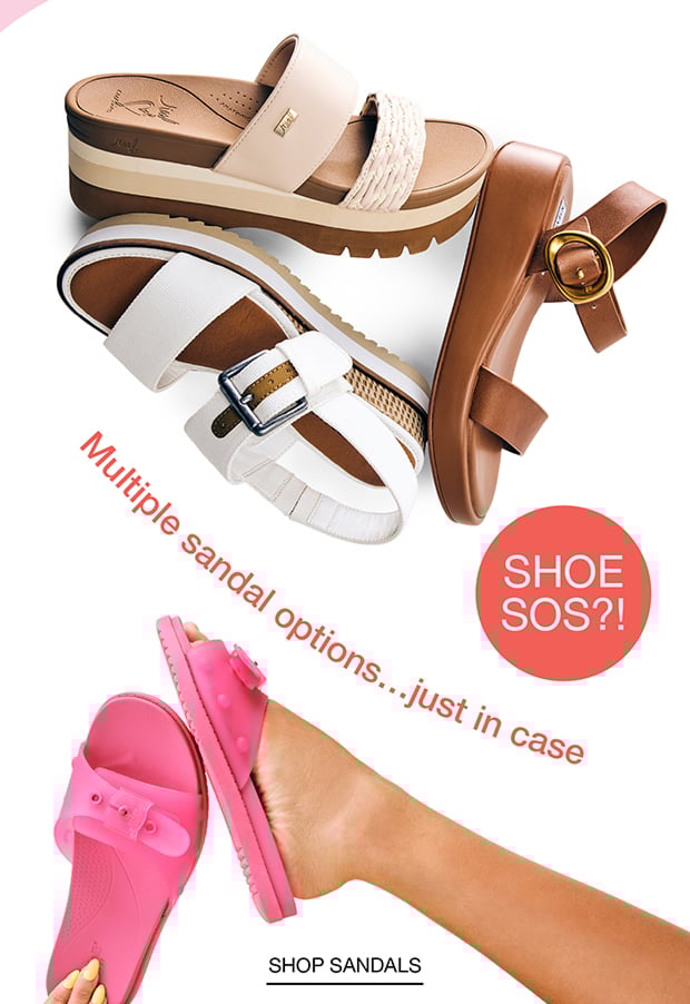 Multiple sandal options...just in case | Shop Sandals