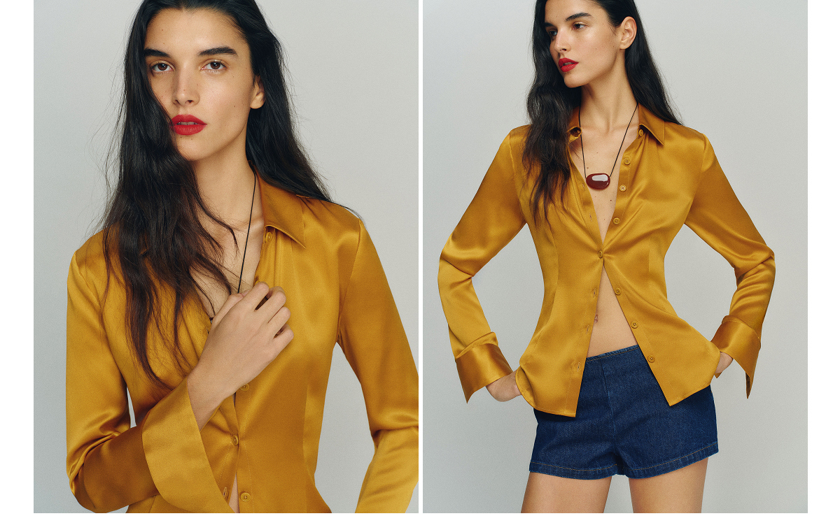 Raya Fitted Silk Shirt