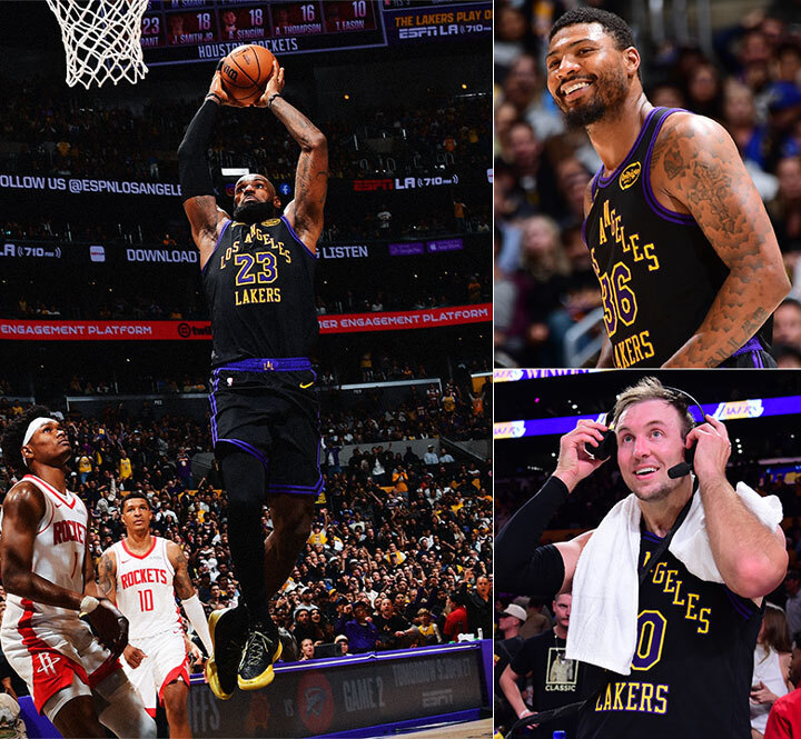 LeBron James, Marcus Smart, Luke Kennard