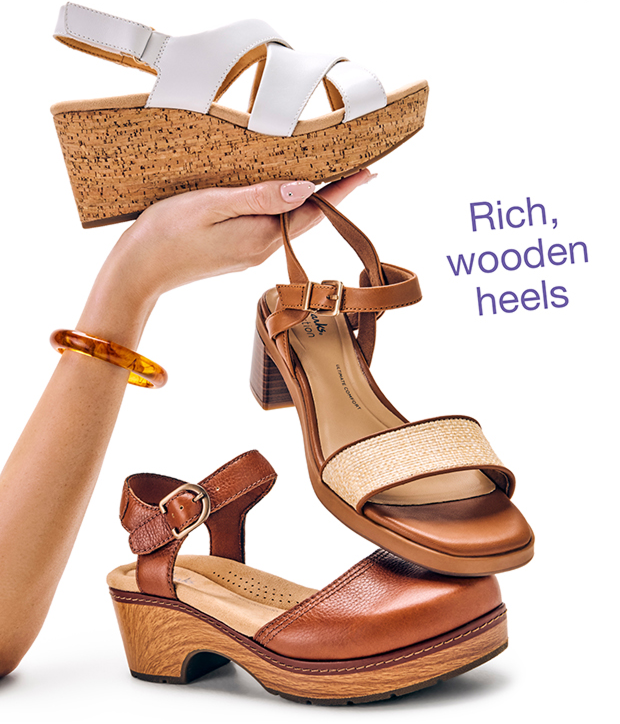 Rich, wooden heels