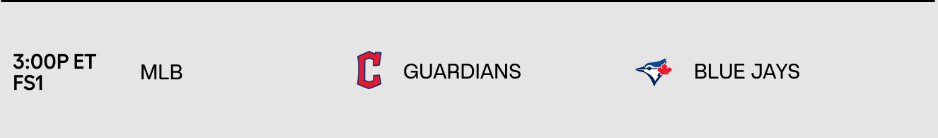 Guardians vs Blue Jays