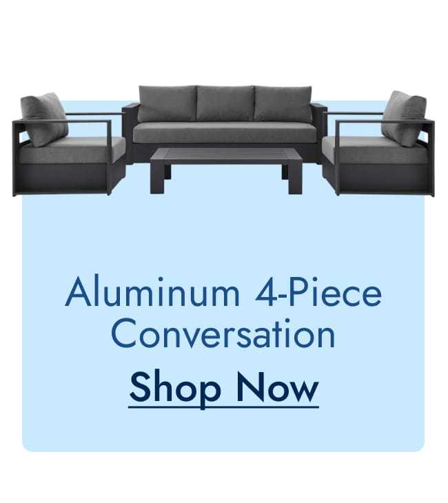 Aluminum 4-piece conversation set--shop now