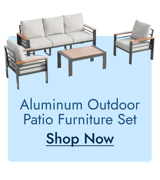 Aluminum outdoor patio furniture set--shop now