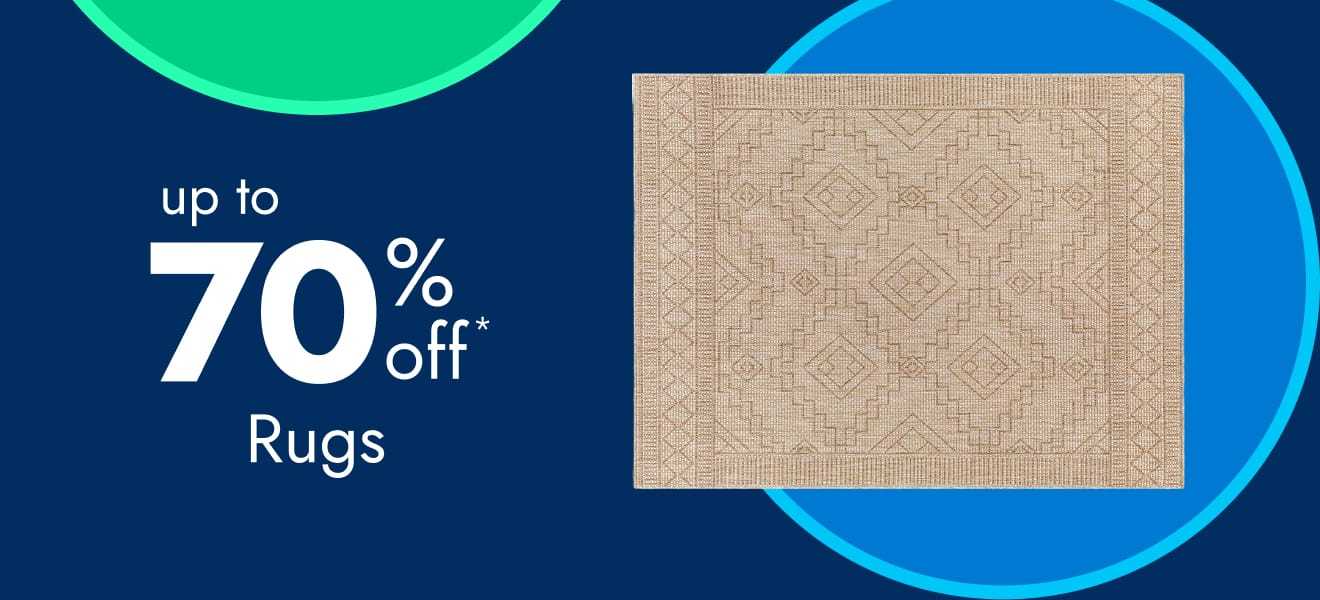 Rugs—up to 70% off