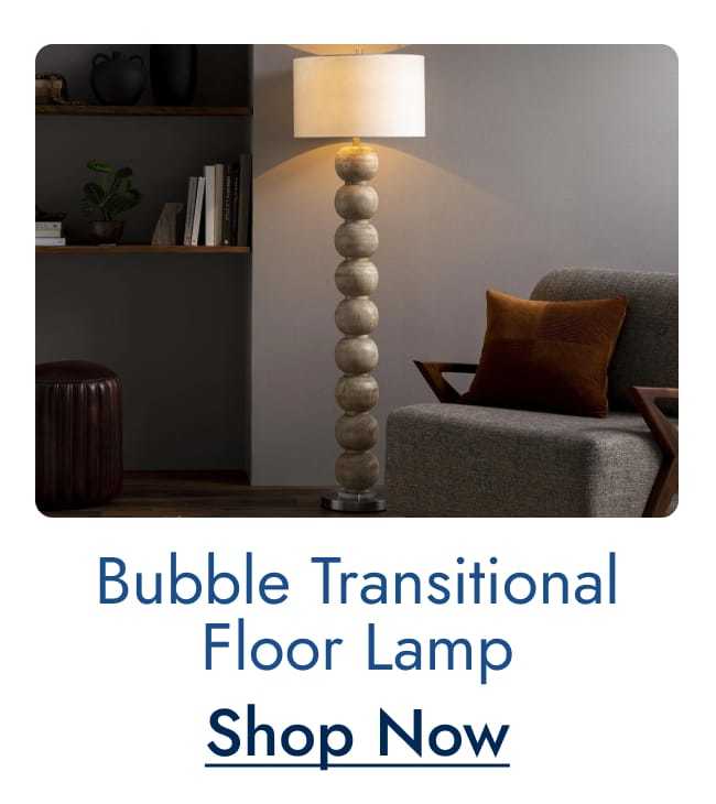 Bubble transitional floor lamp