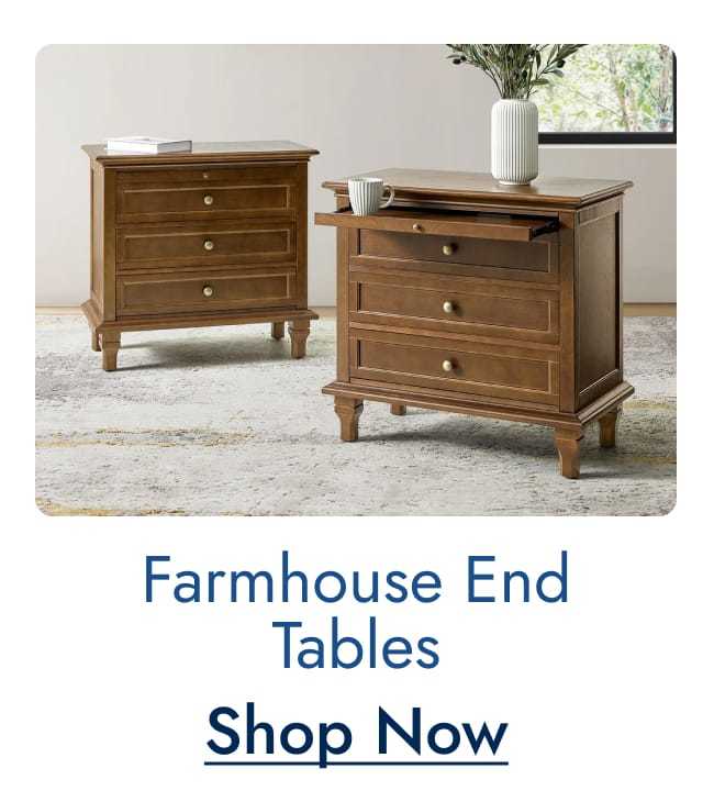 Farmhouse end tables