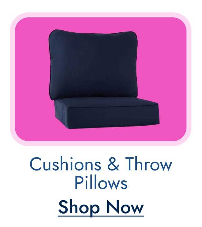 Cushions & throw pillows