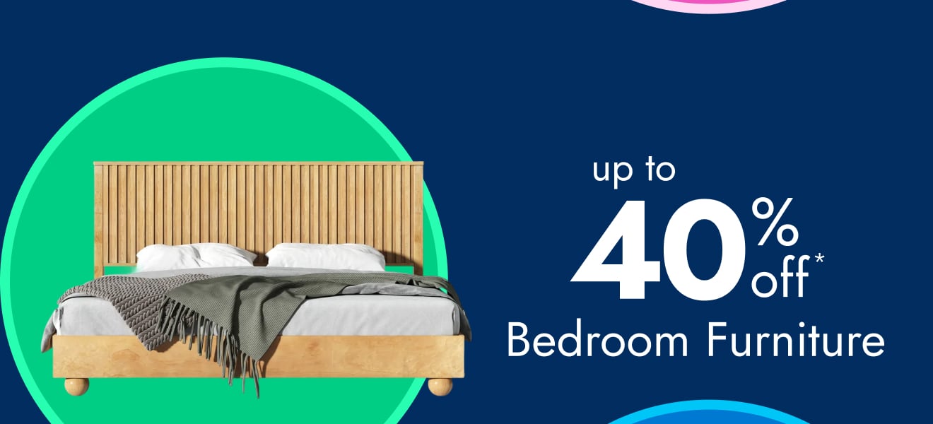 Bedroom furniture—up to 40% off