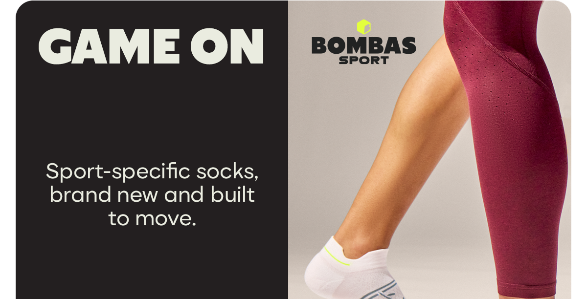 GAME ON | Sport-specific socks, brand new and built to move.