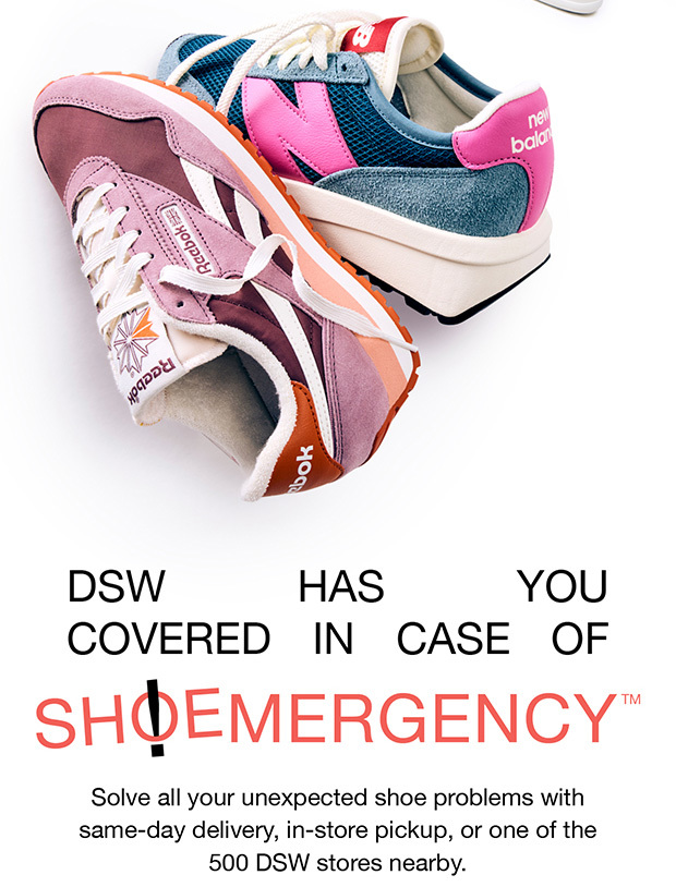 DSW Has You Covered in Case Of Shoemergency