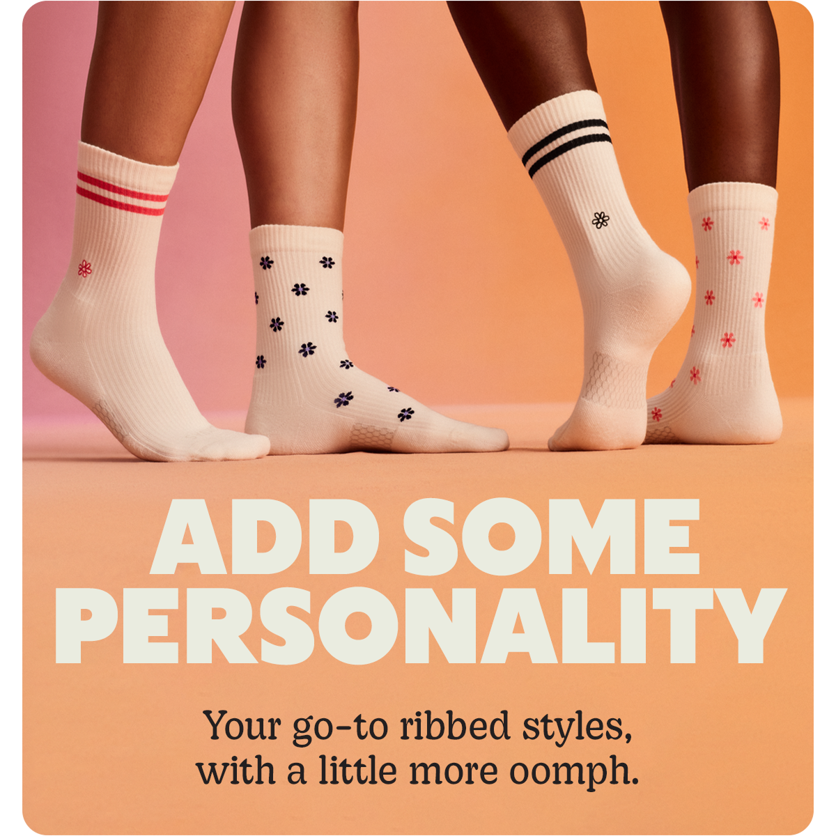 ADD SOME PERSONALITY | Your go-to ribbed styles, with a little more oomph.