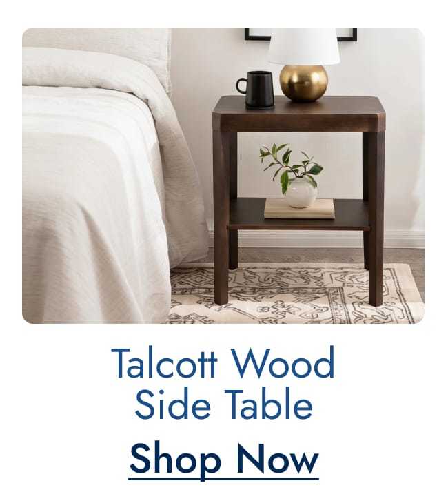 Talcott wood side table