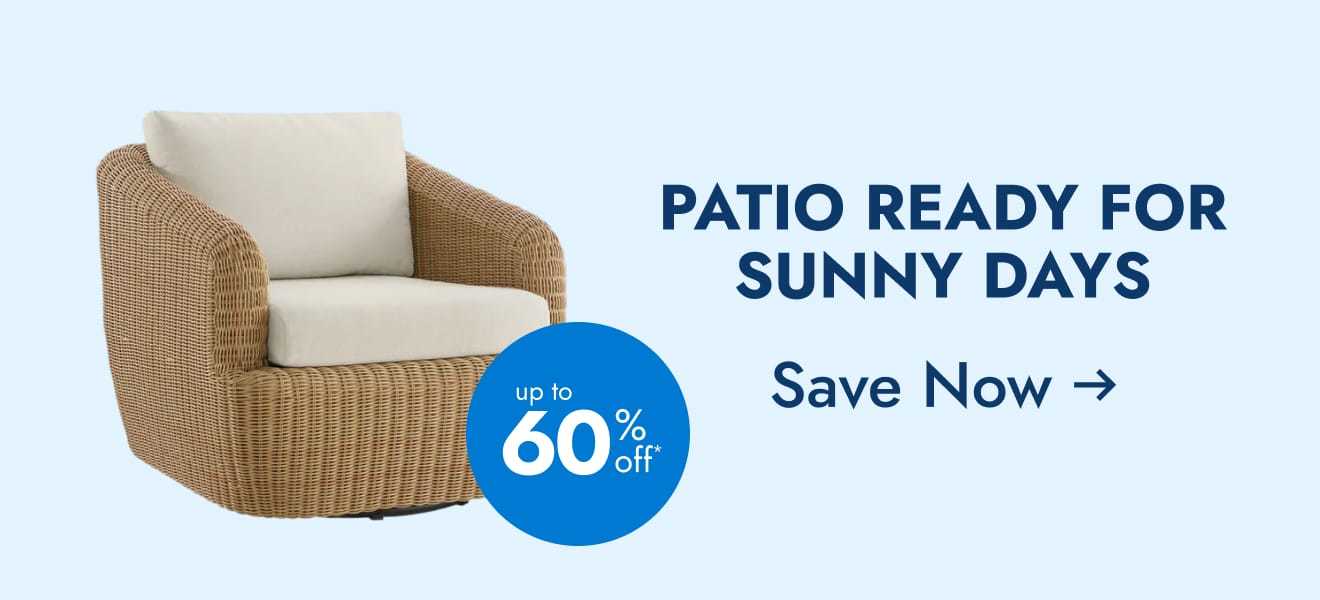 Patio ready for sunny days