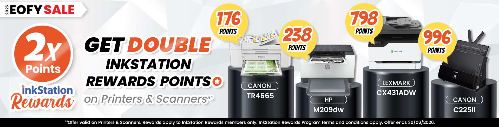 Printers & Scanners Double Rewards Points