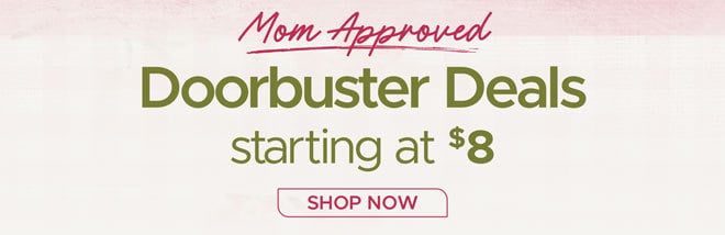 Doorbuster Deals starting at $8