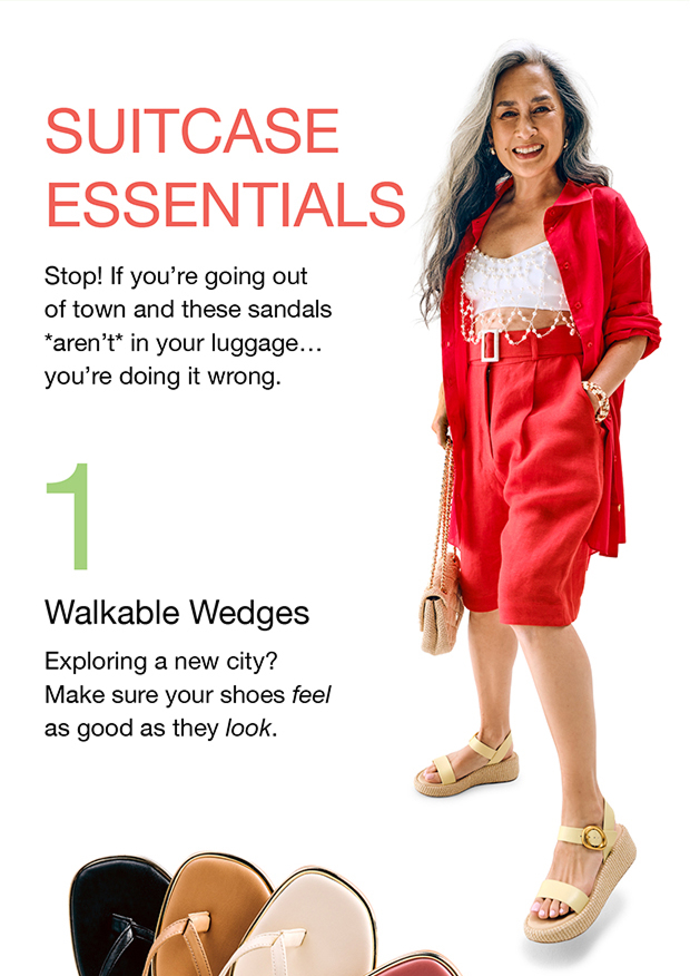 Suitcase Essentials 1 Walkable Wedges