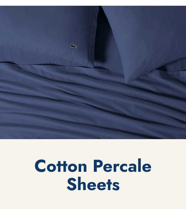 Cotton percale sheets