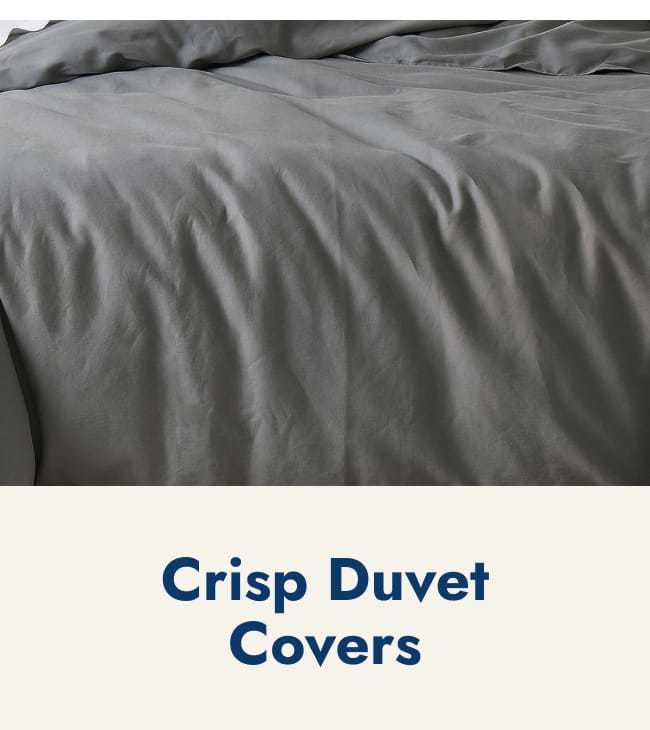 Crisp duvet covers