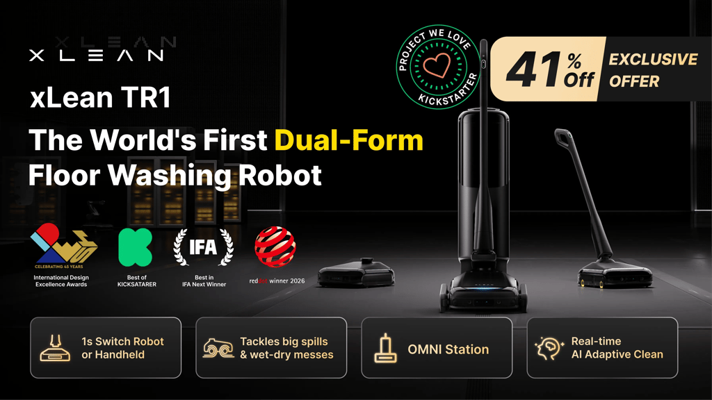 xLean TR1: Dual-Form Floor Washing Robot