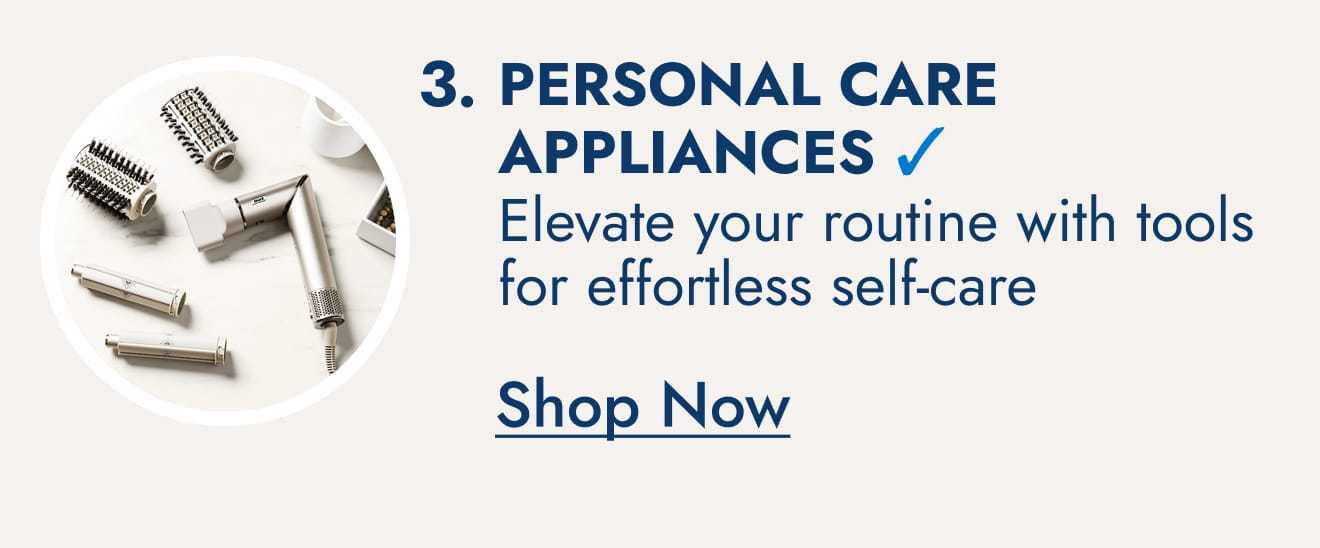 Personal care appliances