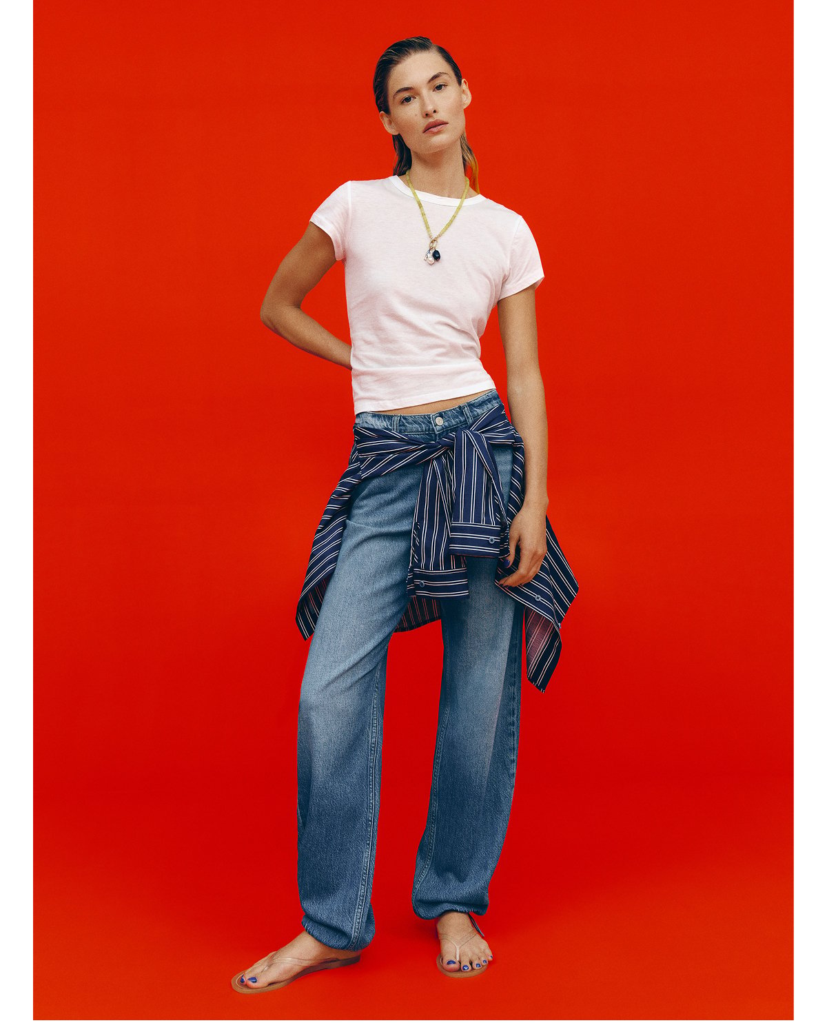 Reece Low Rise Denim Pants