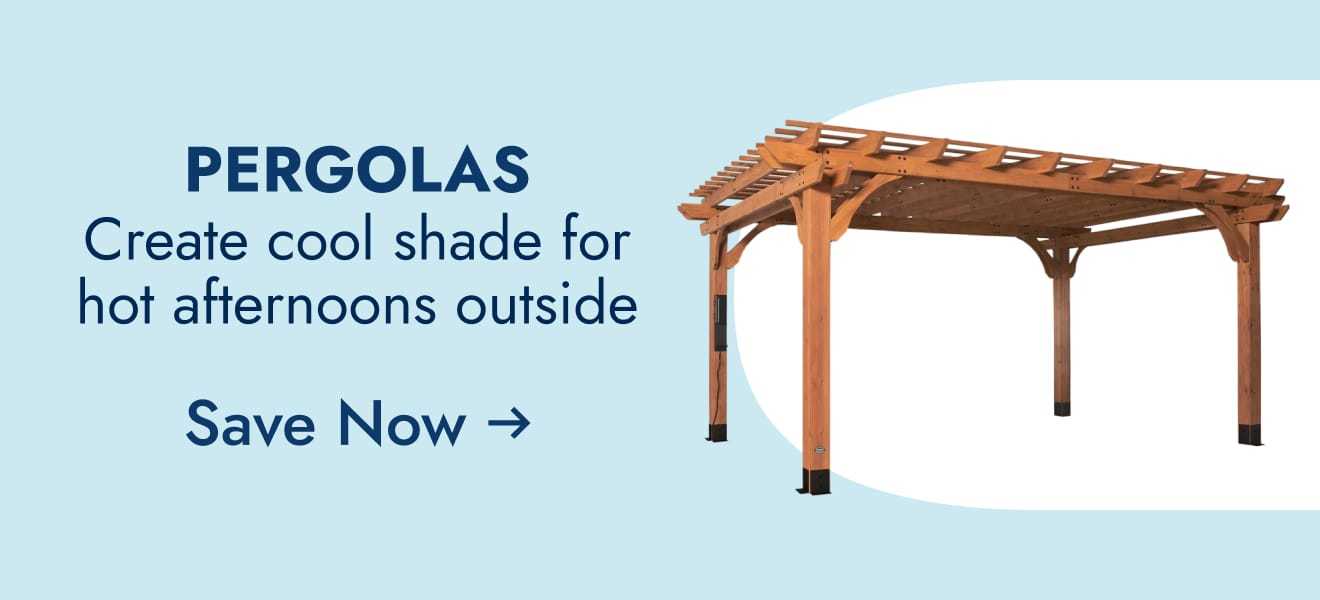 Pergolas - create cool shade for hot afternoons outside