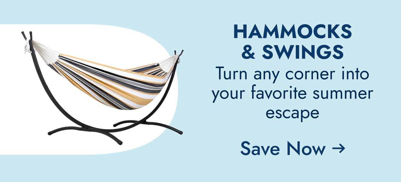 Hammocks & swings - turn any corner into your favorite summer escape