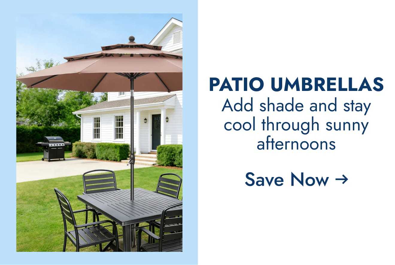 Patio umbrellas