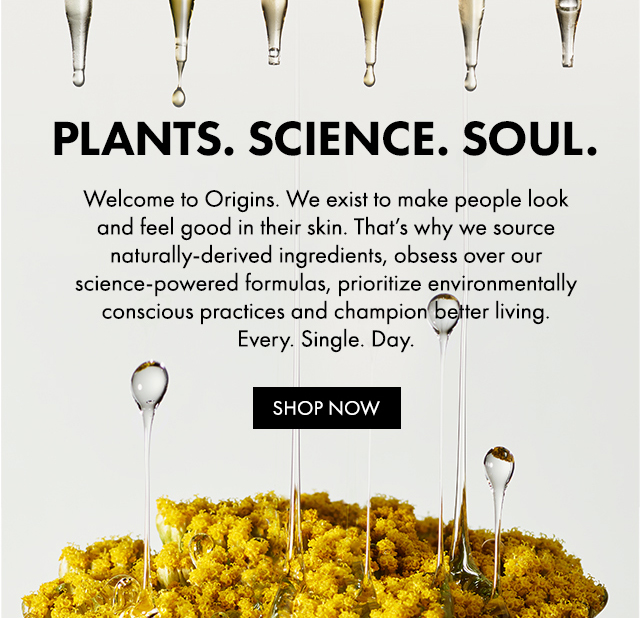PLANTS. SCIENCE. SOUL. Shop NOW