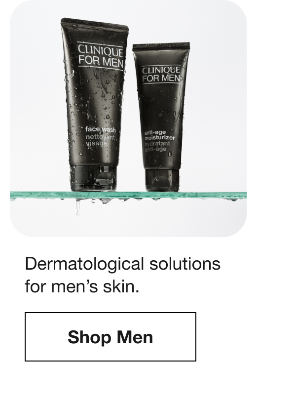 Dermatological solutions for men’s skin. | Shop Men