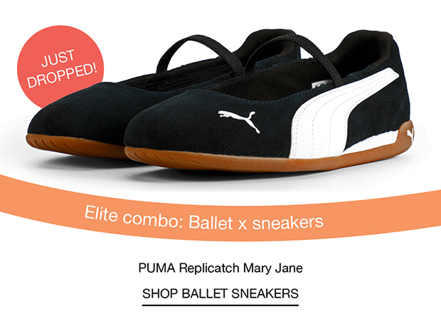 Just dropped! Elite combo: Ballet x sneakers | Puma Replicatch Mary Jane | Shop Ballet Sneakers