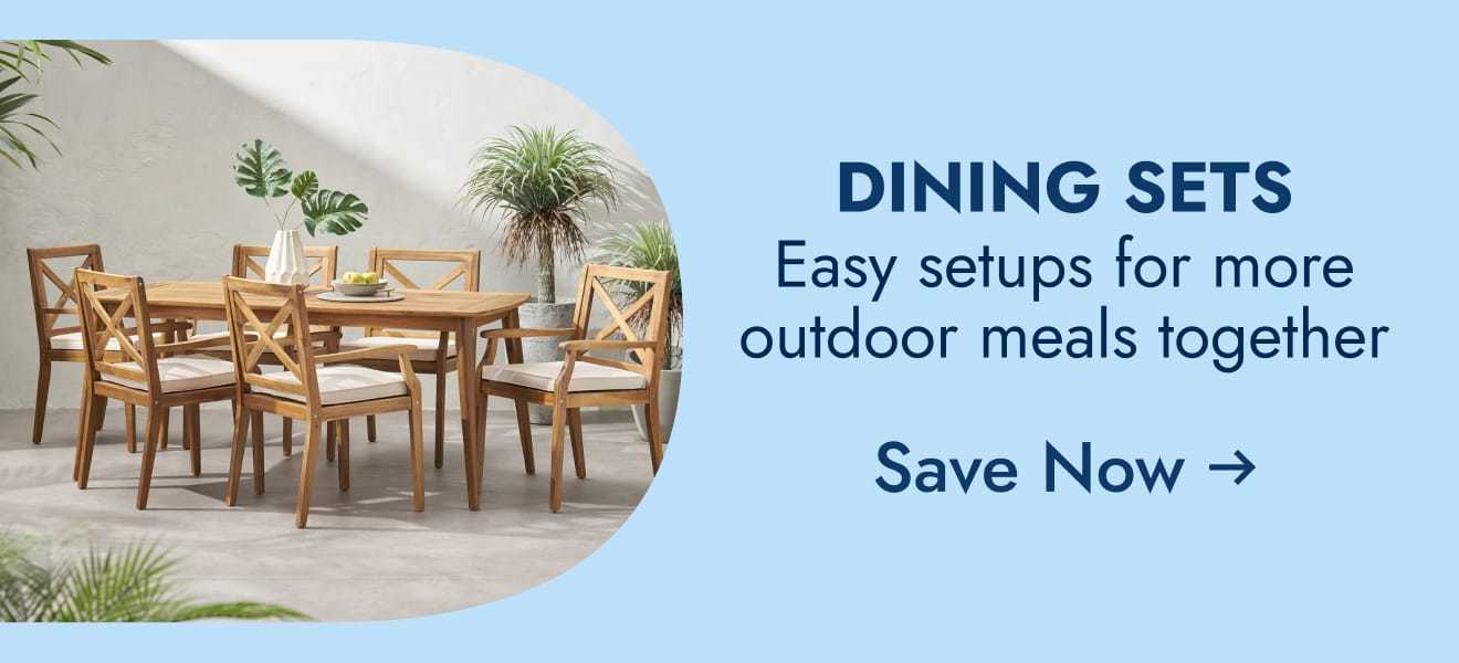 Easy setups for more outdoor meals together