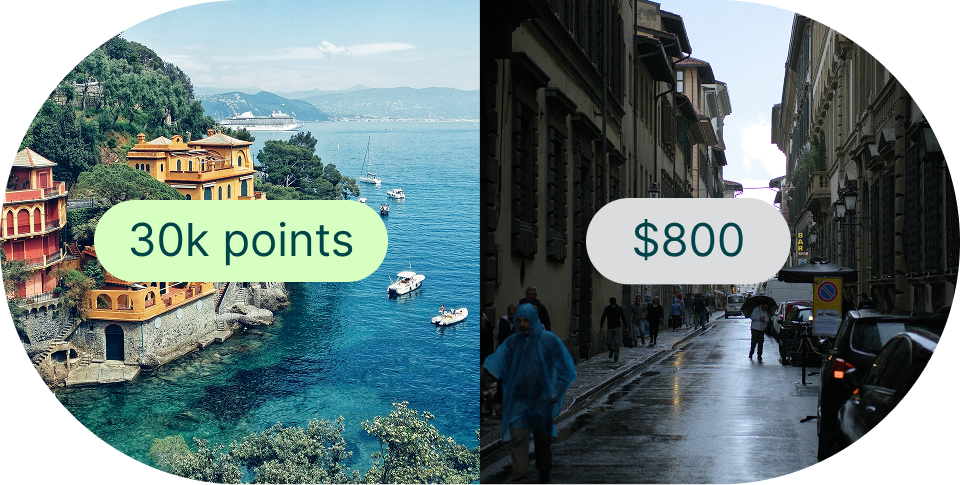 30k points vs. $800