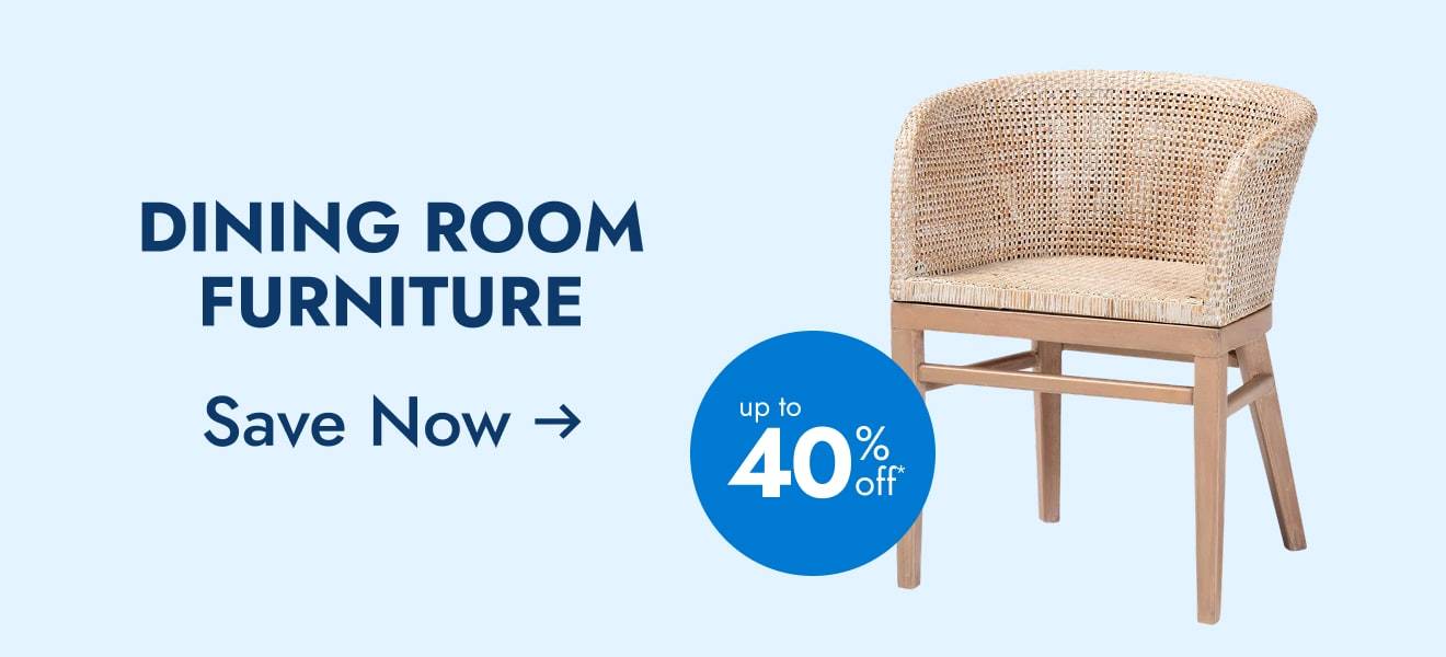 Save Up to 40% On Dining Room Furniture