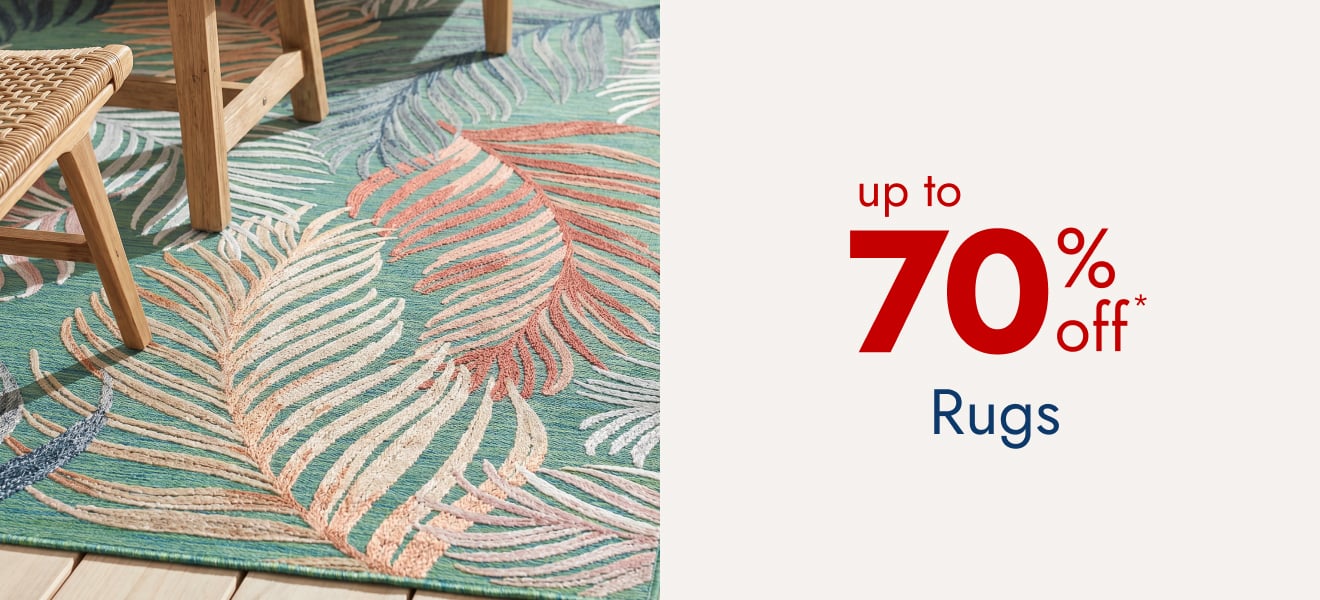 Save up to 70%--Rugs