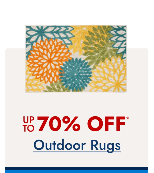 Save up to 70%--Outdoor Rugs