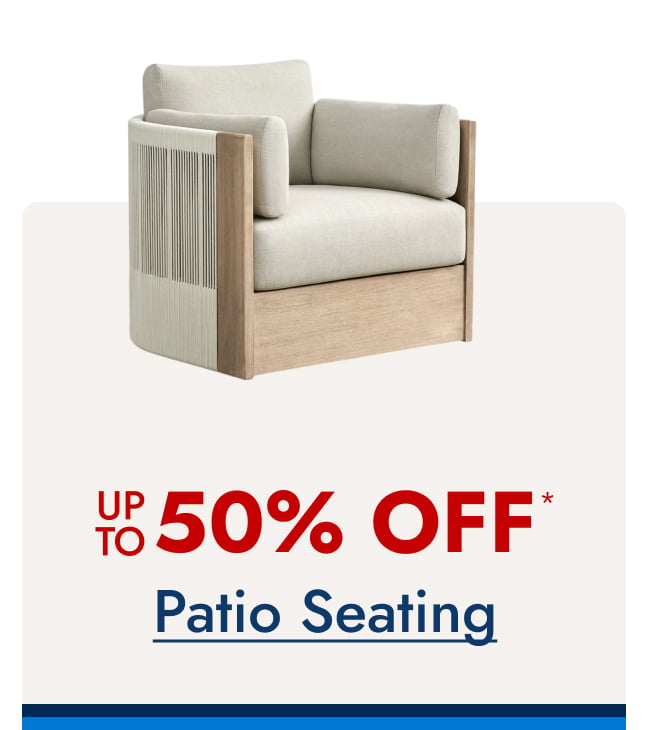 Save up to 50%--Patio Seating