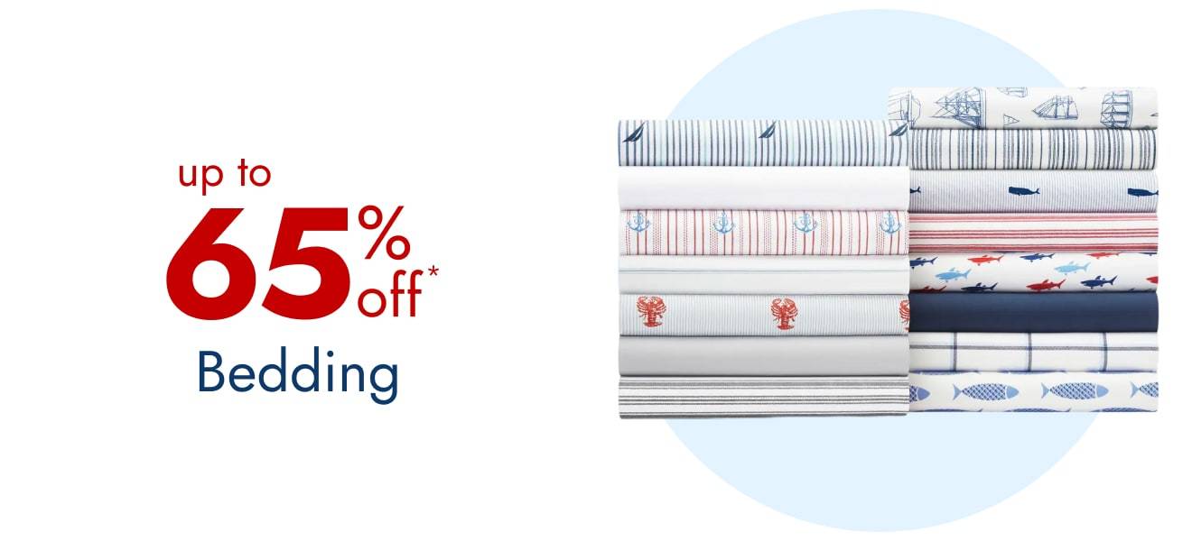 Save up to 65% on Bedding