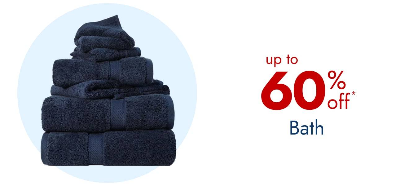 Save up to 60% on Bath