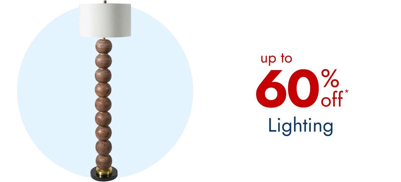 Save up to 60% on Lighting