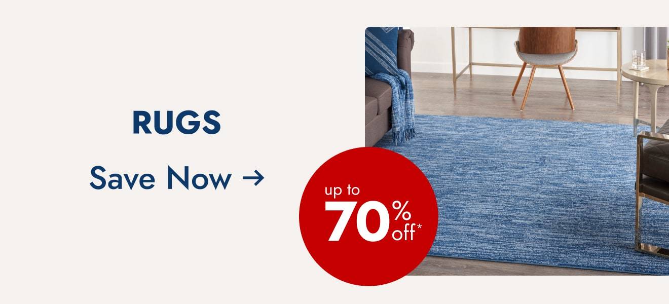 Save up to 70%--Rugs