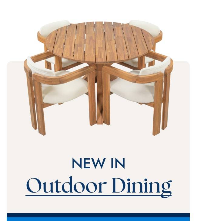 New in Outdoor Dining Furniture