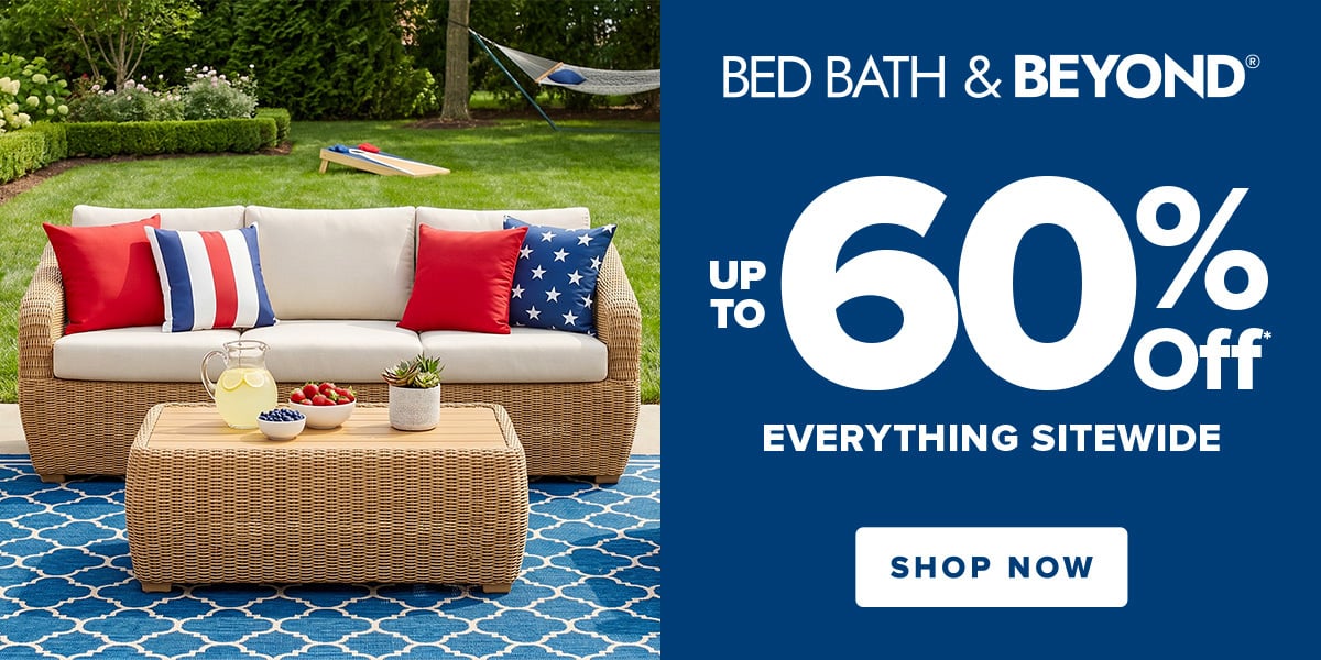 Bed Bath & Beyond—Beyond Big Memorial Day Sale Up to 60% Off