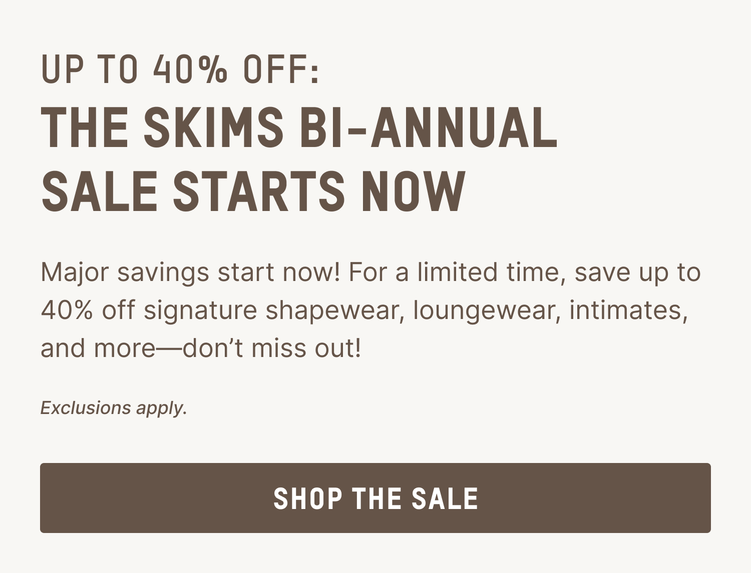 SHOP THE SALE