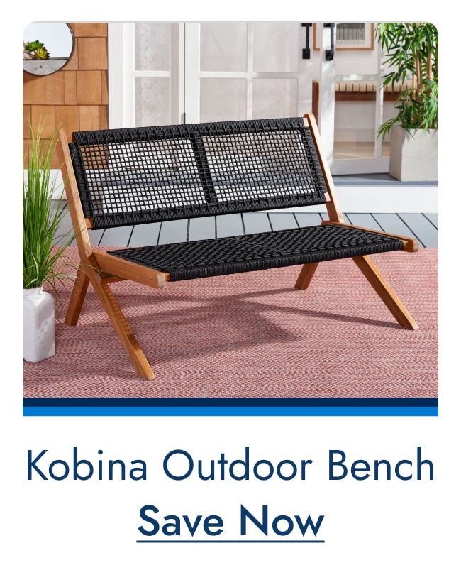 Shop SAFAVIEH Kobina Outdoor Solid Wood Foldable Bench
