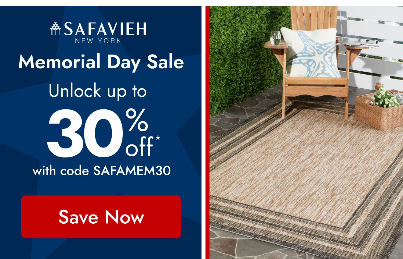 Safavieh: Don’t Miss Out! Save Big on Rugs & Outdoor Furniture