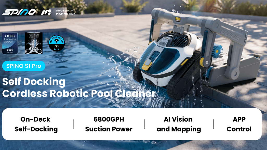 SPINO S1 Pro: Self-Docking Pool Cleaner