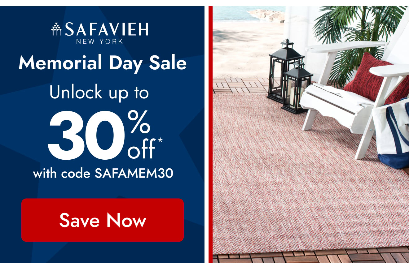 Safavieh: Don’t Miss Out! Save Big on Rugs & Outdoor Furniture