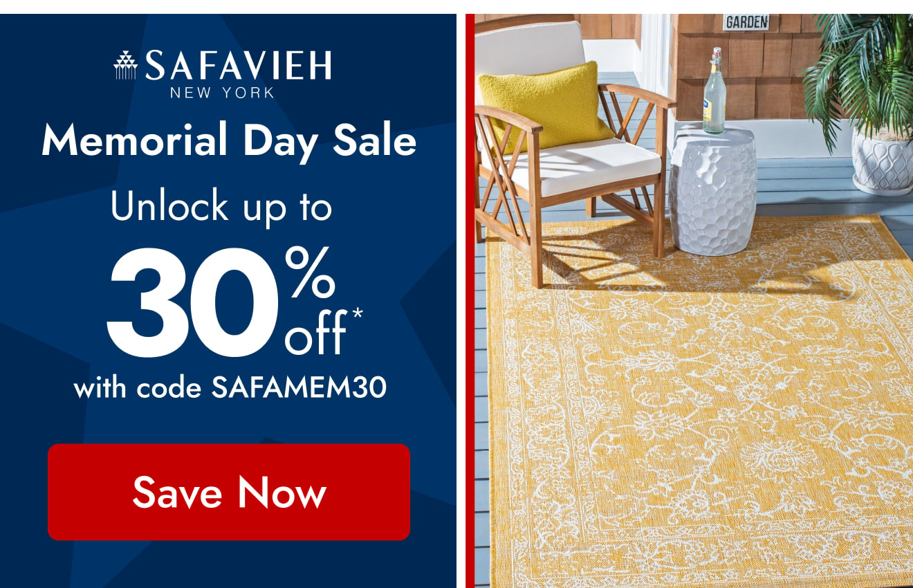 Safavieh: Don’t Miss Out! Save Big on Rugs & Outdoor Furniture
