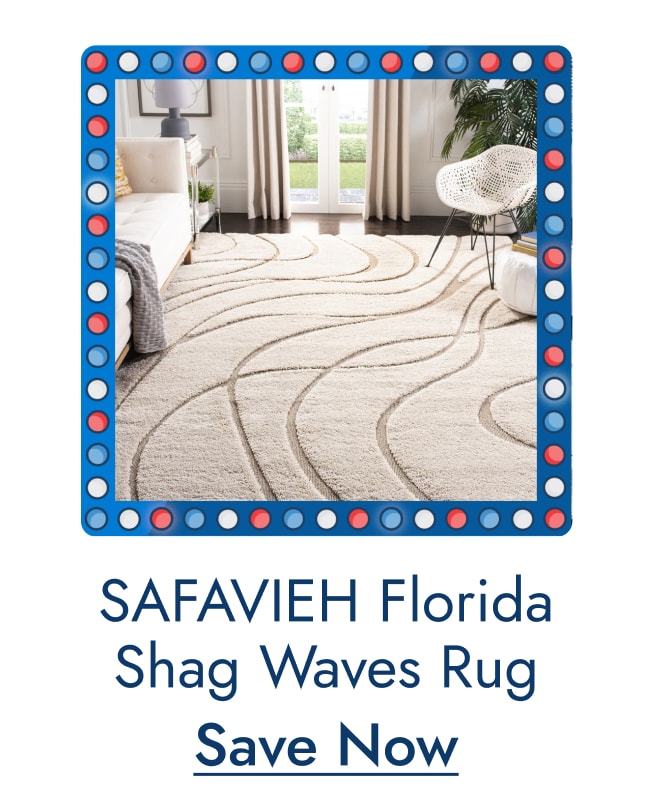 SAFAVIEH Florida Shag Sigtraud Abstract Waves Rug